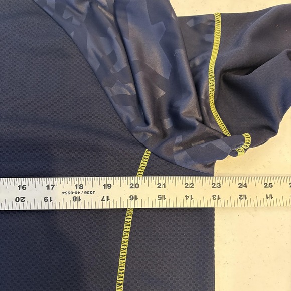 Free Country Pullover Mens Large Blue Endurance Half Zip Wicking Athletic Top - Picture 3 of 8